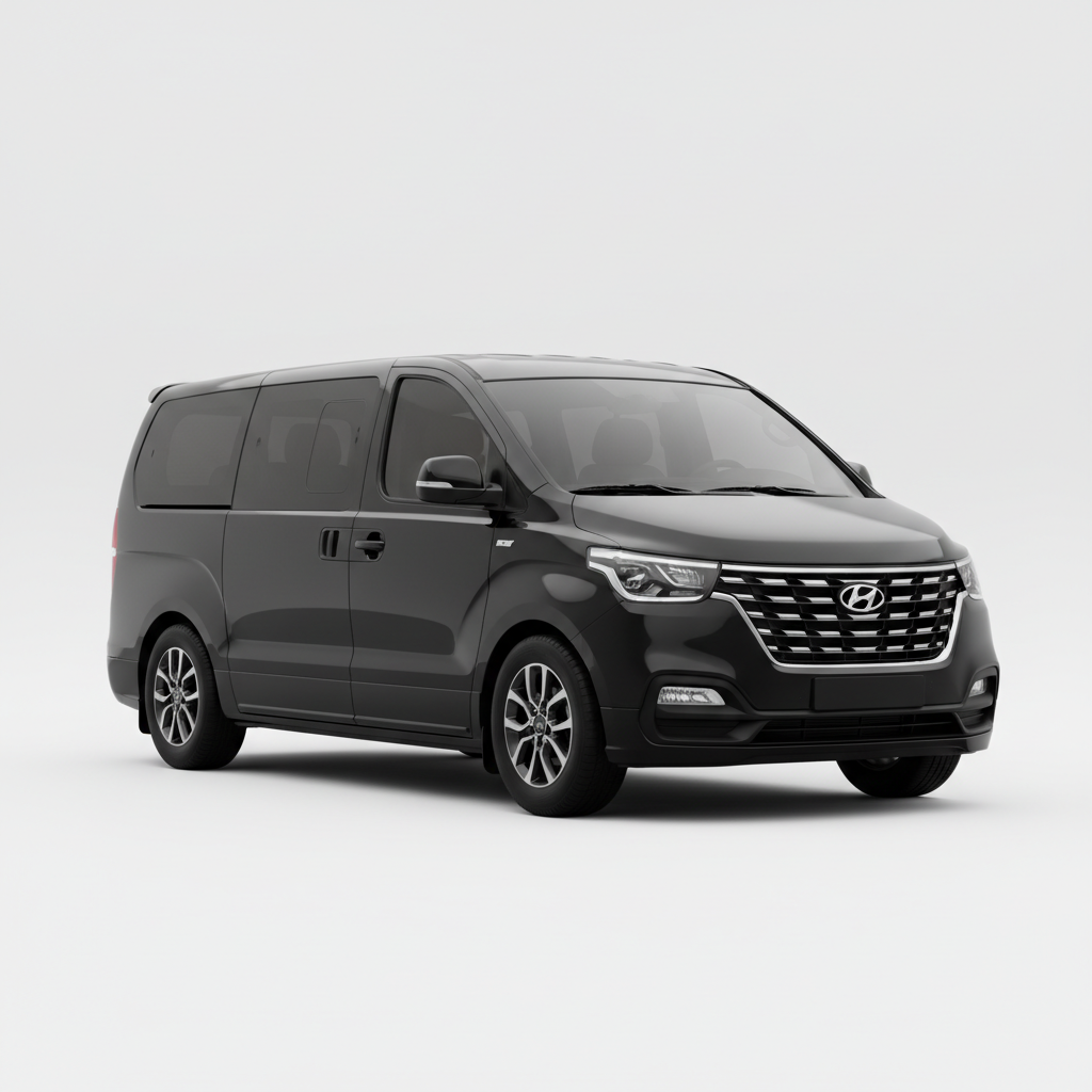 Black or White Hyundai or Toyota Van