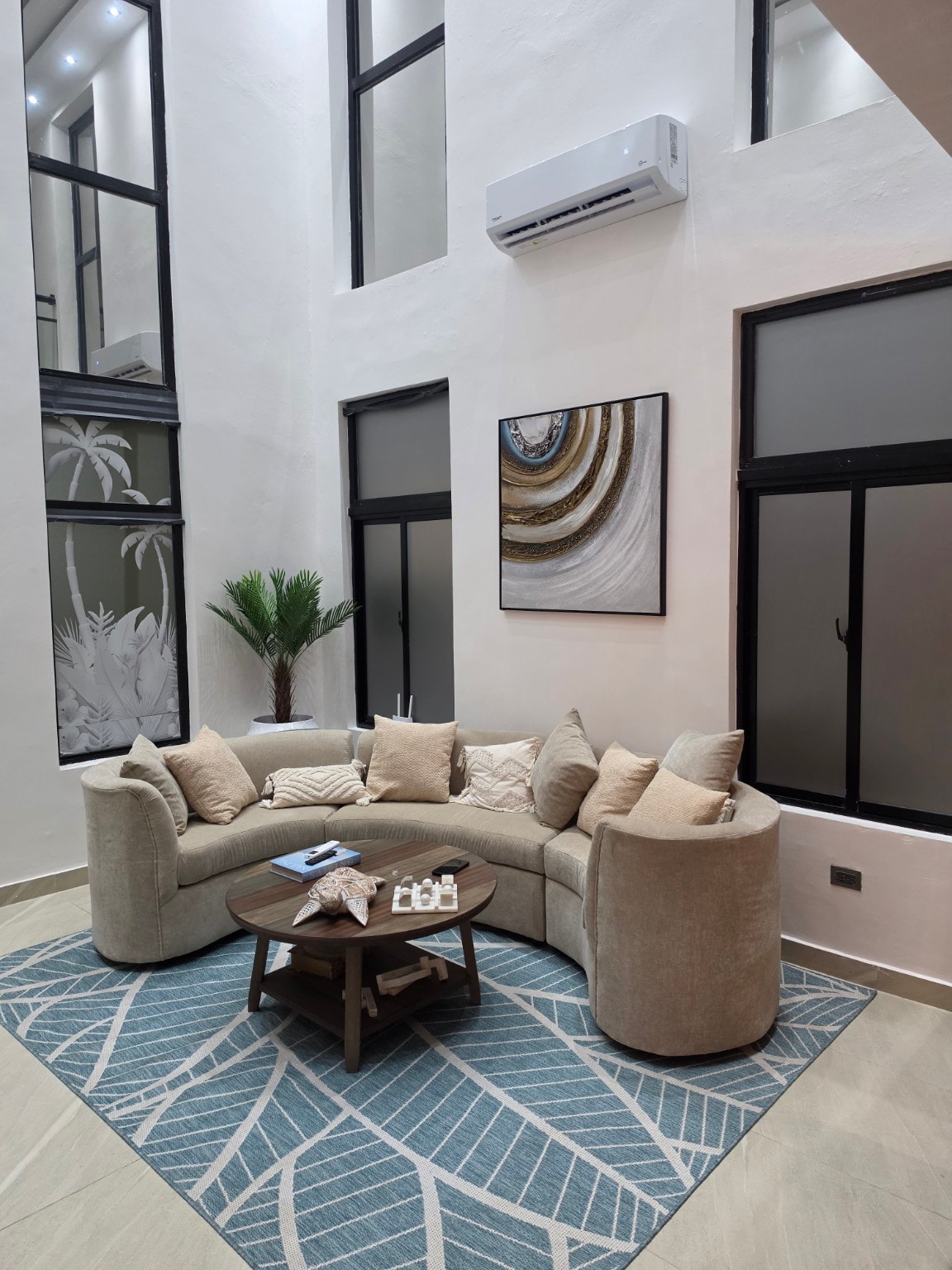 Casa Palma double-height living room